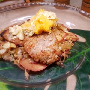 蒜味奶油煎猪排-香哈名厨课视频