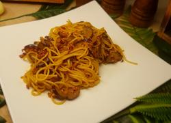 茄子番茄炒意大利面