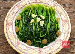 猪油渣炒菠菜的做法图解7