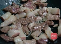 春菜炒肉的做法图解3