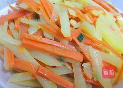 清炒红萝卜土豆丝的做法图解4