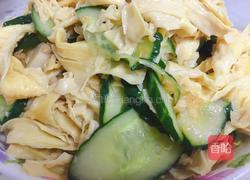 腐竹炒黄瓜的做法图解6