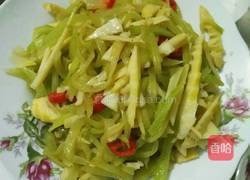 莴苣炒笋的做法图解4