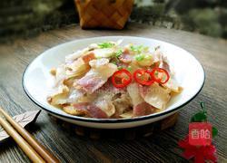 萝卜条蒸腊肉的做法图解8