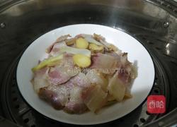 萝卜条蒸腊肉的做法图解7