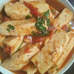 西红柿烧豆腐的做法[图]