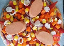 火腿玉米披萨的做法图解6