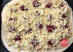 榴莲草莓芝士披萨的做法图解2