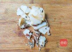 椒盐咸肉炒芦蒿的做法图解3