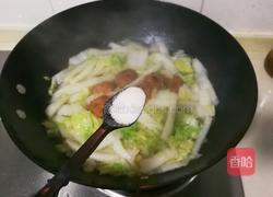 白菜烧丸子的做法图解7