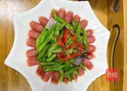 扁豆炒双肠的做法图解5