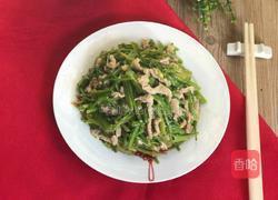 菠菜梗炒肉的做法图解12