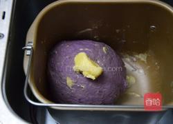 奶香紫薯吐司的做法图解4