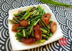 蒜薹炒腊肠的做法图解7