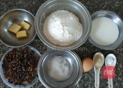 葡萄干面包(手揉版)的做法图解2