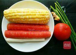 番茄胡萝卜玉米风干排骨汤（电饭煲版）的做法图解2