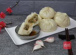 豆角肉末包子的做法图解17