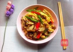 香菇炒腐竹的做法图解7