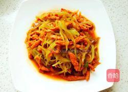 莴笋炒肉丝的做法图解8