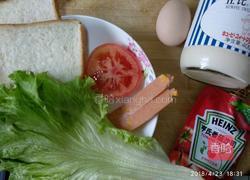 自制三明治早餐的做法图解1