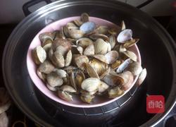 葱爆花蛤的做法图解3