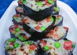 香肠豌豆海苔饭卷的做法图解1