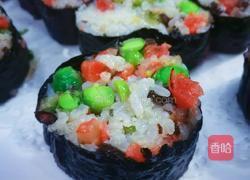 香肠豌豆海苔饭卷的做法图解16