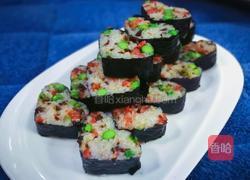 香肠豌豆海苔饭卷的做法图解17