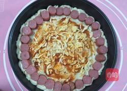 火腿虾仁披萨的做法图解14