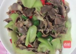 青椒炒鸭胗的做法图解4