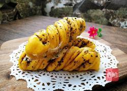 椒盐黑芝麻南瓜煎卷的做法图解20