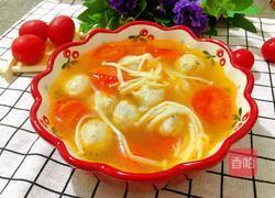 千禧果金针菇丸子汤的做法图解8