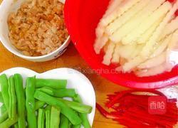 肉末土豆炒豆角的做法图解3