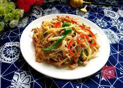 茭白炒肉丝的做法图解1