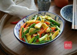 蒜苔炒蛋丝的做法图解8