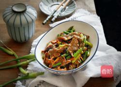 蒜苔炒猪心的做法图解9