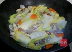 上汤花蛤娃娃菜的做法图解9