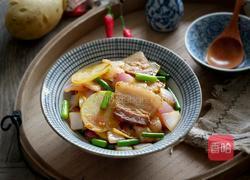 五花蒜苔土豆片的做法图解9