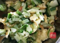 黄瓜鸡蛋打卤面的做法图解5