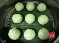 Illustration of how to make red bean and moxa balls 2