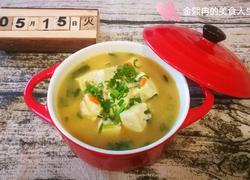 葱香虾皮豆腐汤