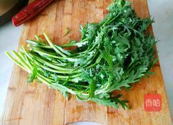 蒜蓉茼蒿的做法图解2