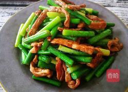 蒜苔炒肉丝的做法图解11