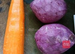 糯米紫薯球的做法图解1