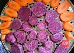 糯米紫薯球的做法图解2