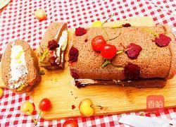 樱桃彩绘蛋糕卷的做法图解19