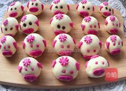 小猪奶黄包的做法图解16