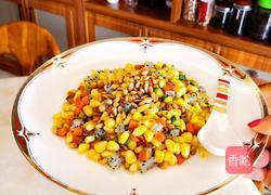 玉米炒松子的做法图解4