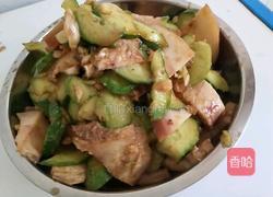 炝拌黄瓜猪头肉的做法图解3