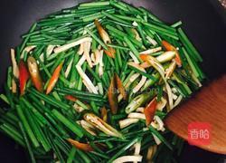 韭菜花炒豆干的做法图解4